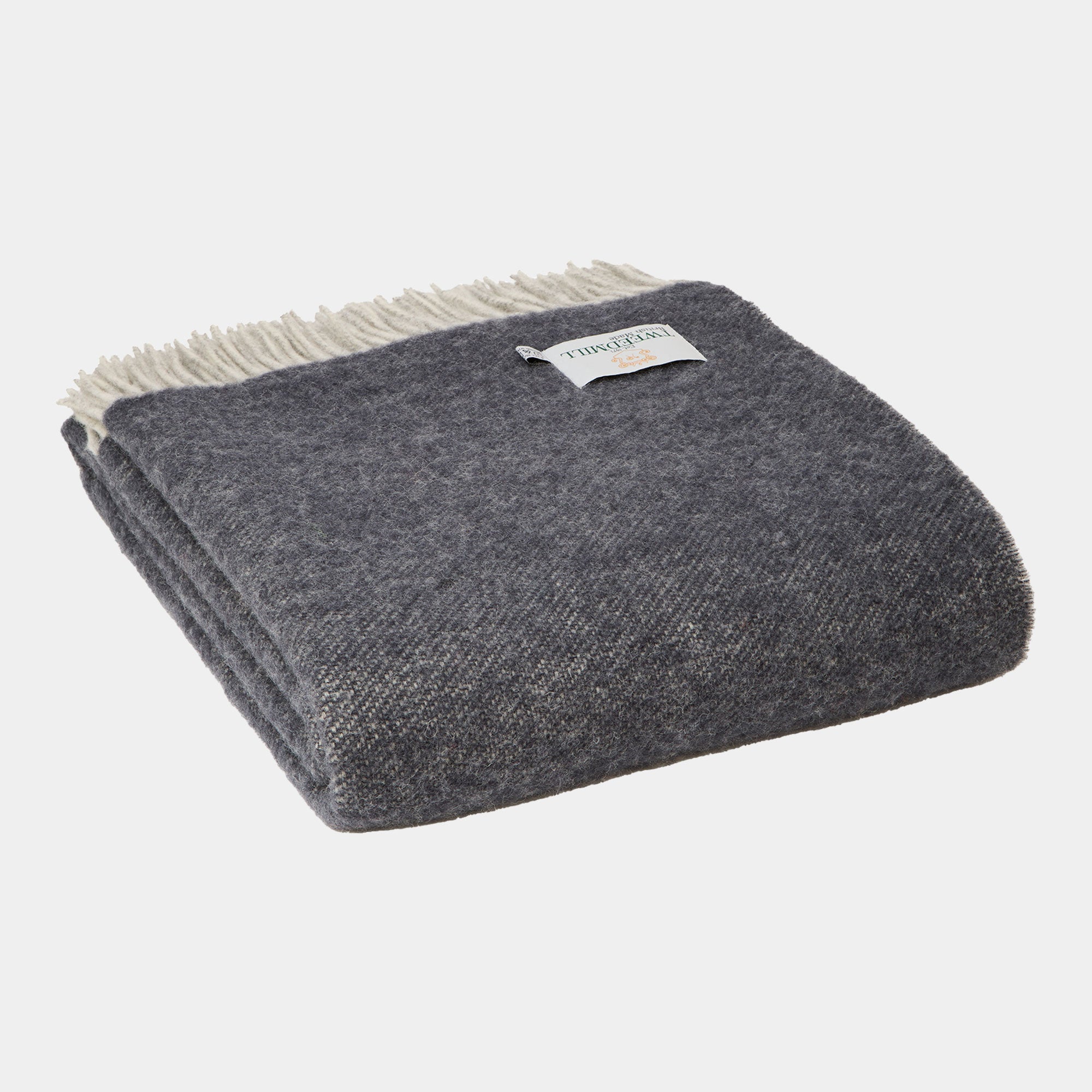 Dartmoor Blue - Lambswool Throw 150x183cm