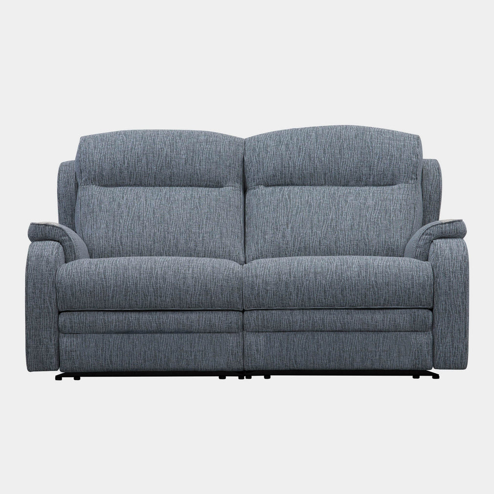 Parker Knoll Boston - Large 2 Seat Power Recliner Sofa, Fabric Dash Blue
