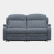 Parker Knoll Boston - Large 2 Seat Power Recliner Sofa, Fabric Dash Blue