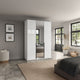 Varnell - 3 Door Mirrored Glass Wardrobe