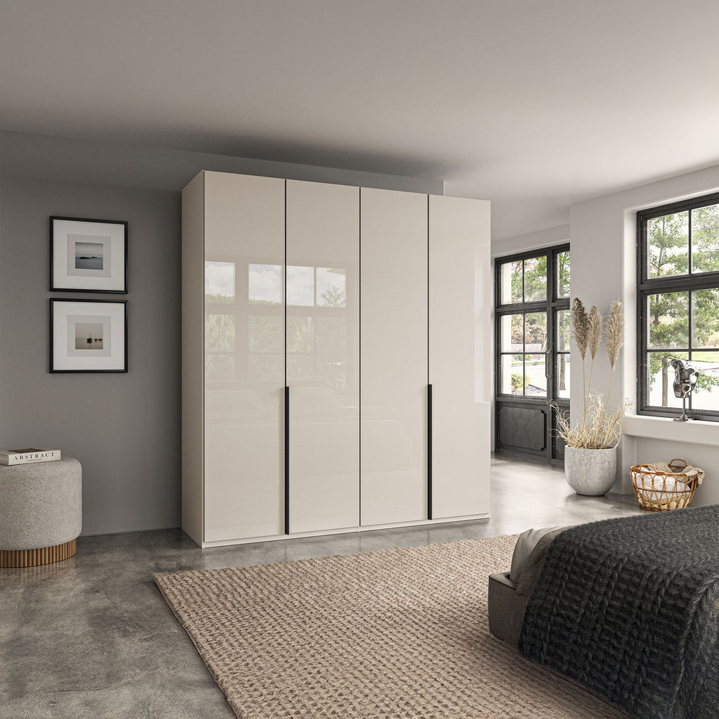 Varnell - 4 Door Glass Wardrobe