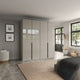 Varnell - 4 Door Glass Wardrobe