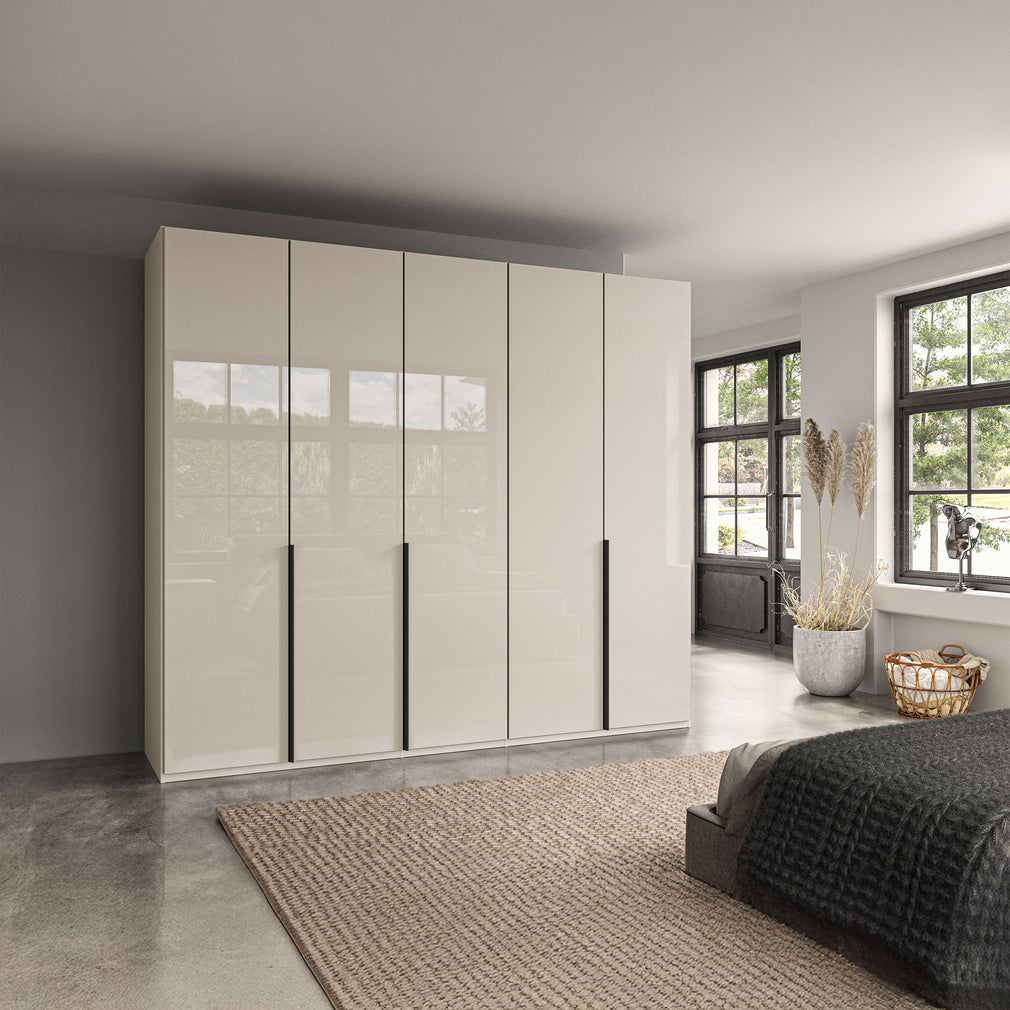 Varnell - 5 Door Glass Wardrobe