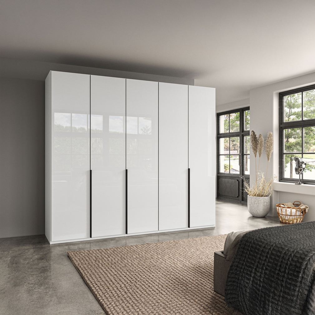 Varnell - 5 Door Glass Wardrobe