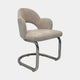 Galaxy - Cantilever Dining Armchair, Fabric Natural Fabric