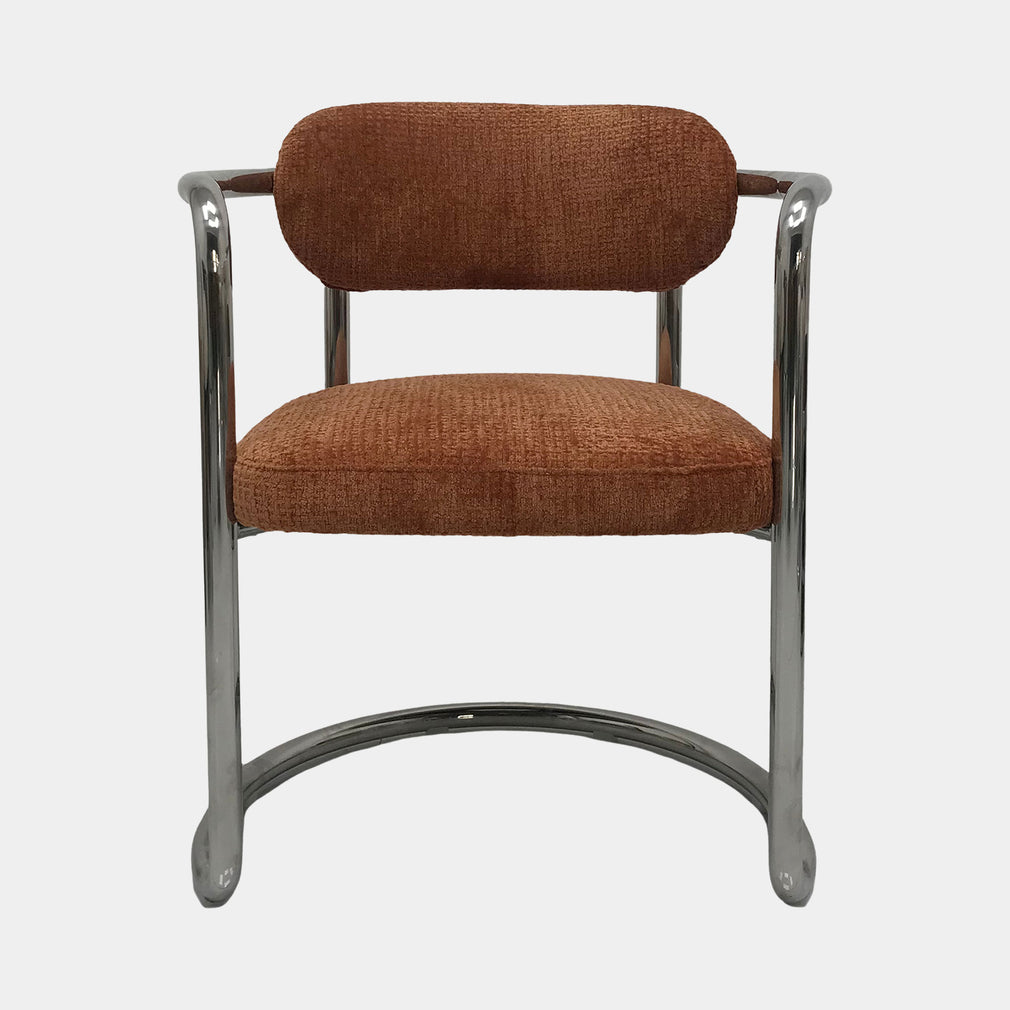 Galaxy Chrome - Cantilever Dining Chair, Fabric