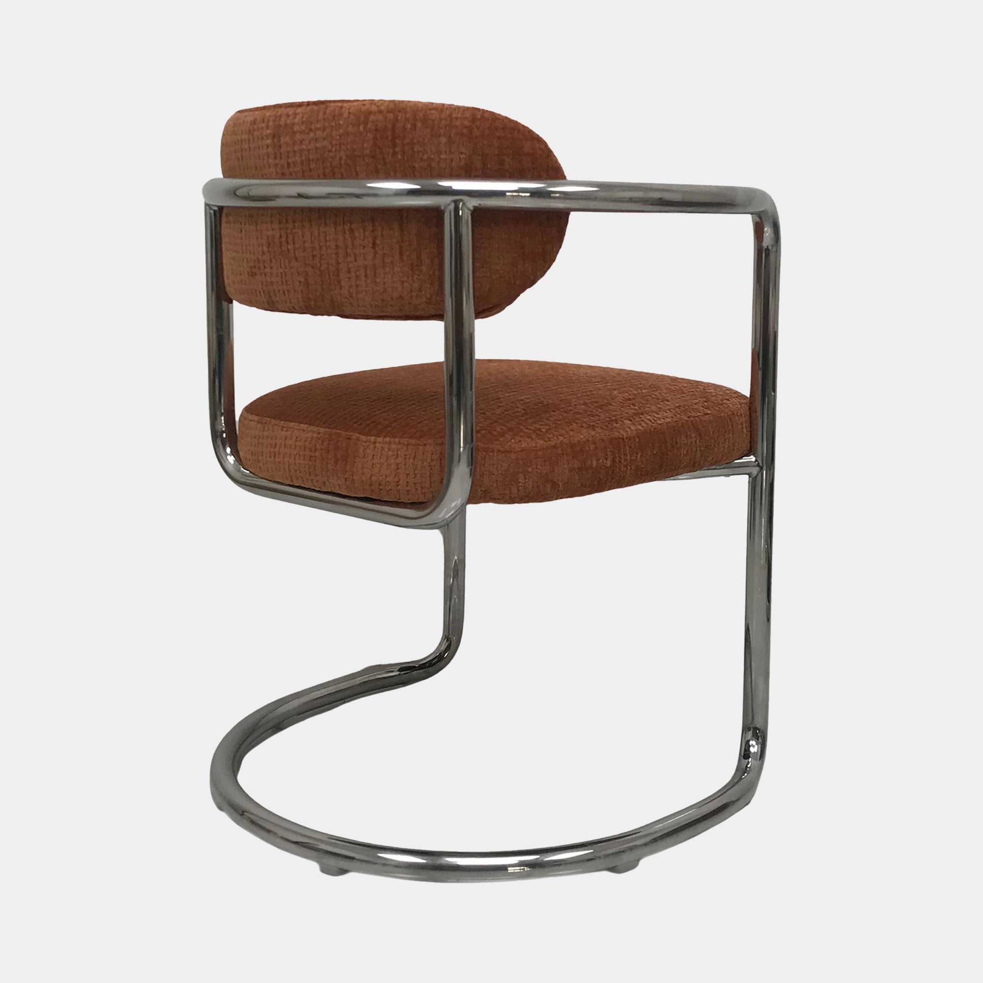 Galaxy Chrome - Cantilever Dining Chair, Fabric