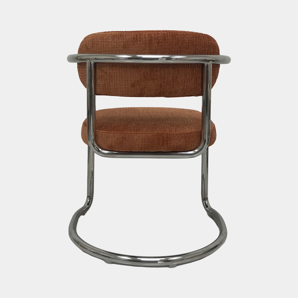 Galaxy Chrome - Cantilever Dining Chair, Fabric