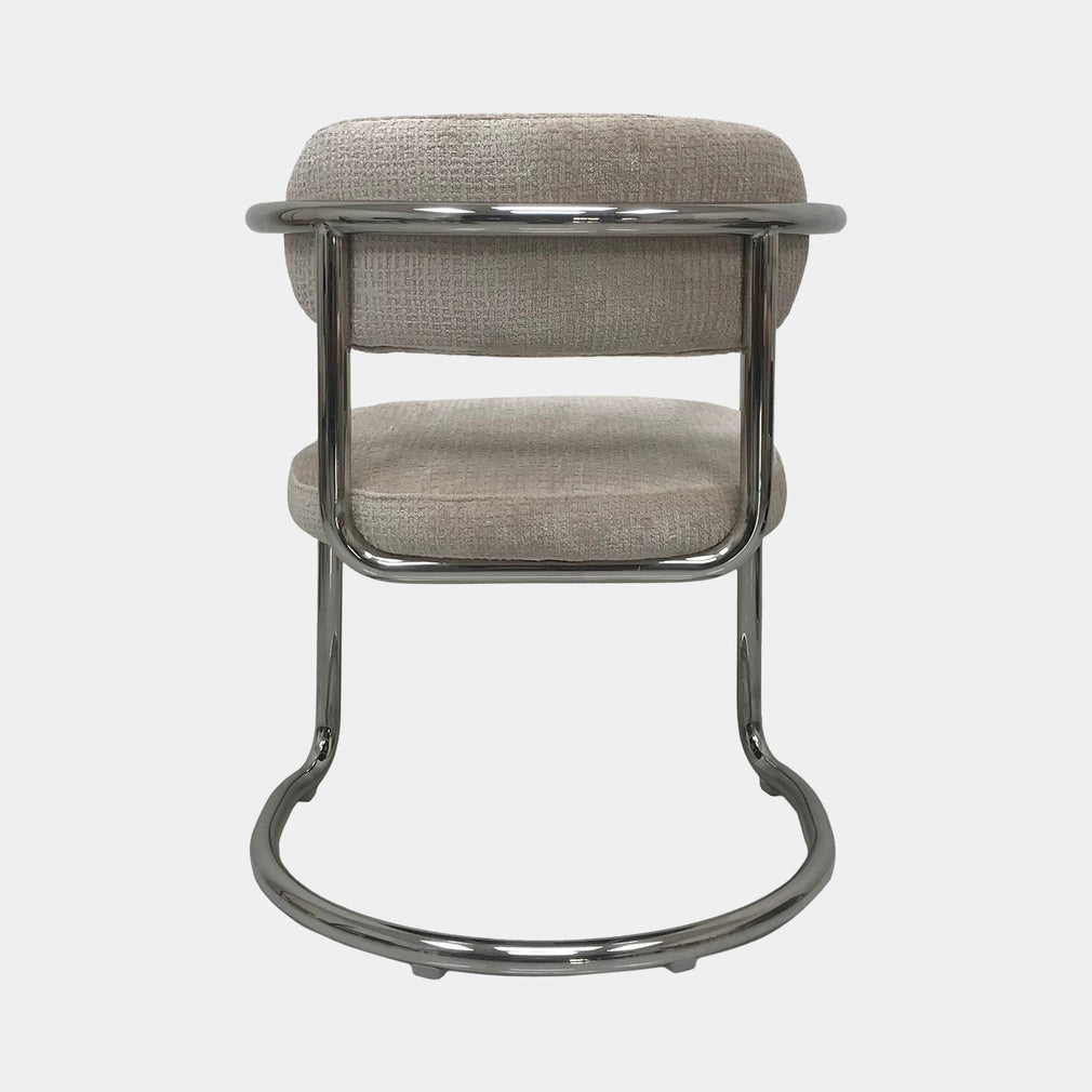 Galaxy Chrome - Cantilever Dining Chair, Fabric