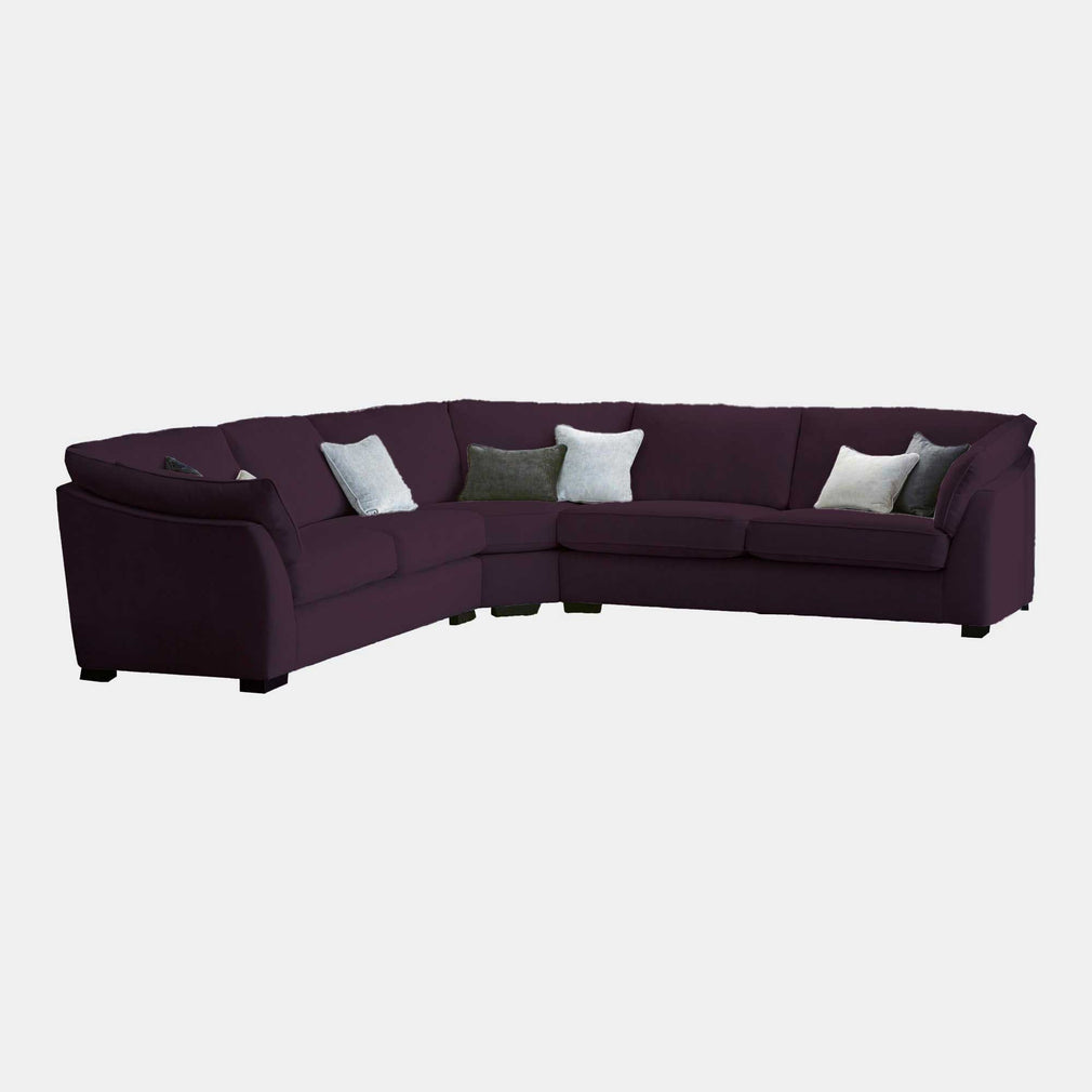 Infinity - Large Corner Group Sofa, Fabric Dolce Amethsyt