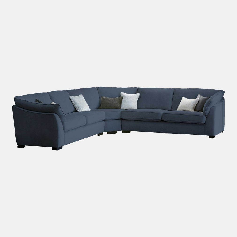 Infinity - Large Corner Group Sofa, Fabric Dolce Cobalt
