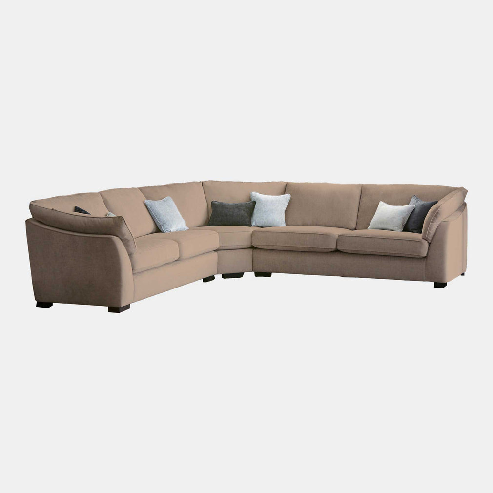 Infinity - Large Corner Group Sofa, Fabric Dolce Mink