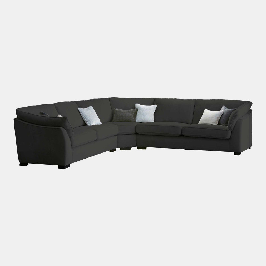 Infinity - Large Corner Group Sofa, Fabric Dolce Onyx