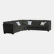 Infinity - Large Corner Group Sofa, Fabric Dolce Onyx