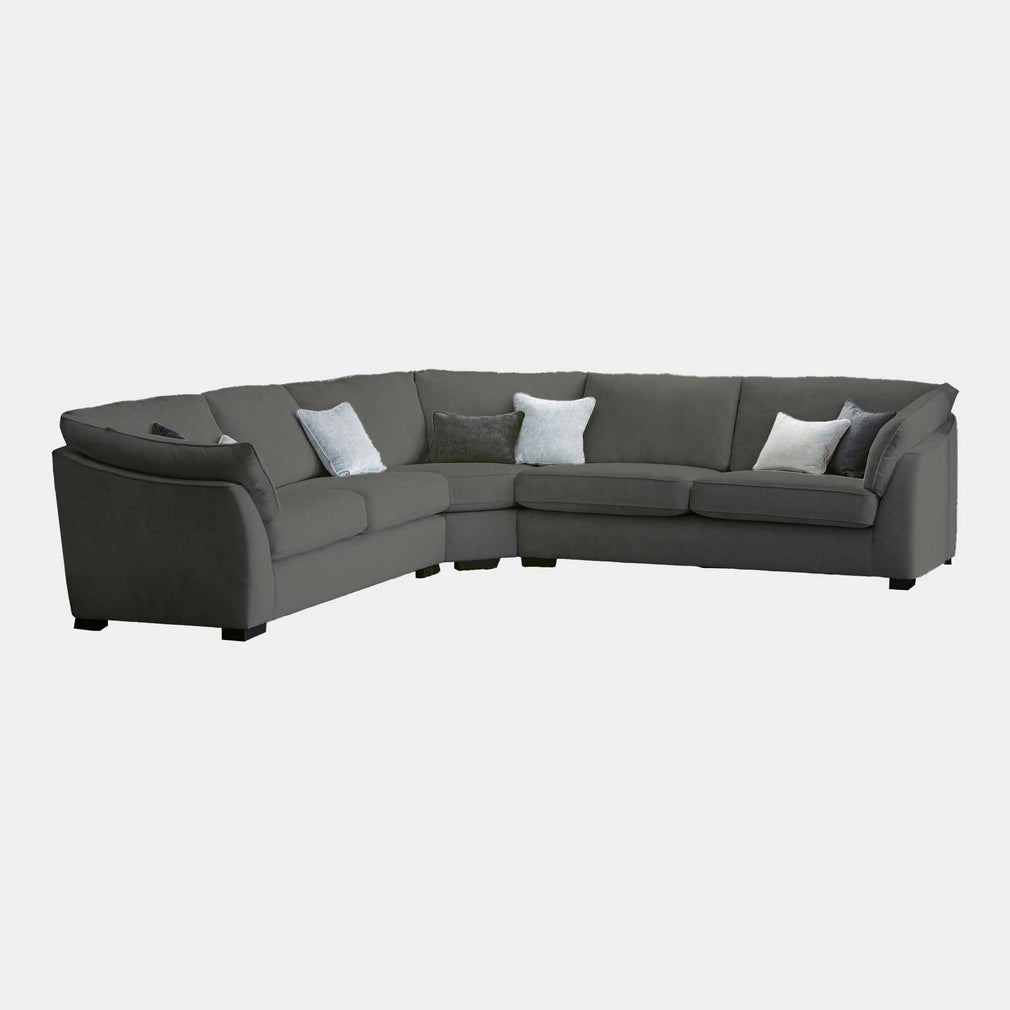 Infinity - Large Corner Group Sofa, Fabric Dolce Pewter