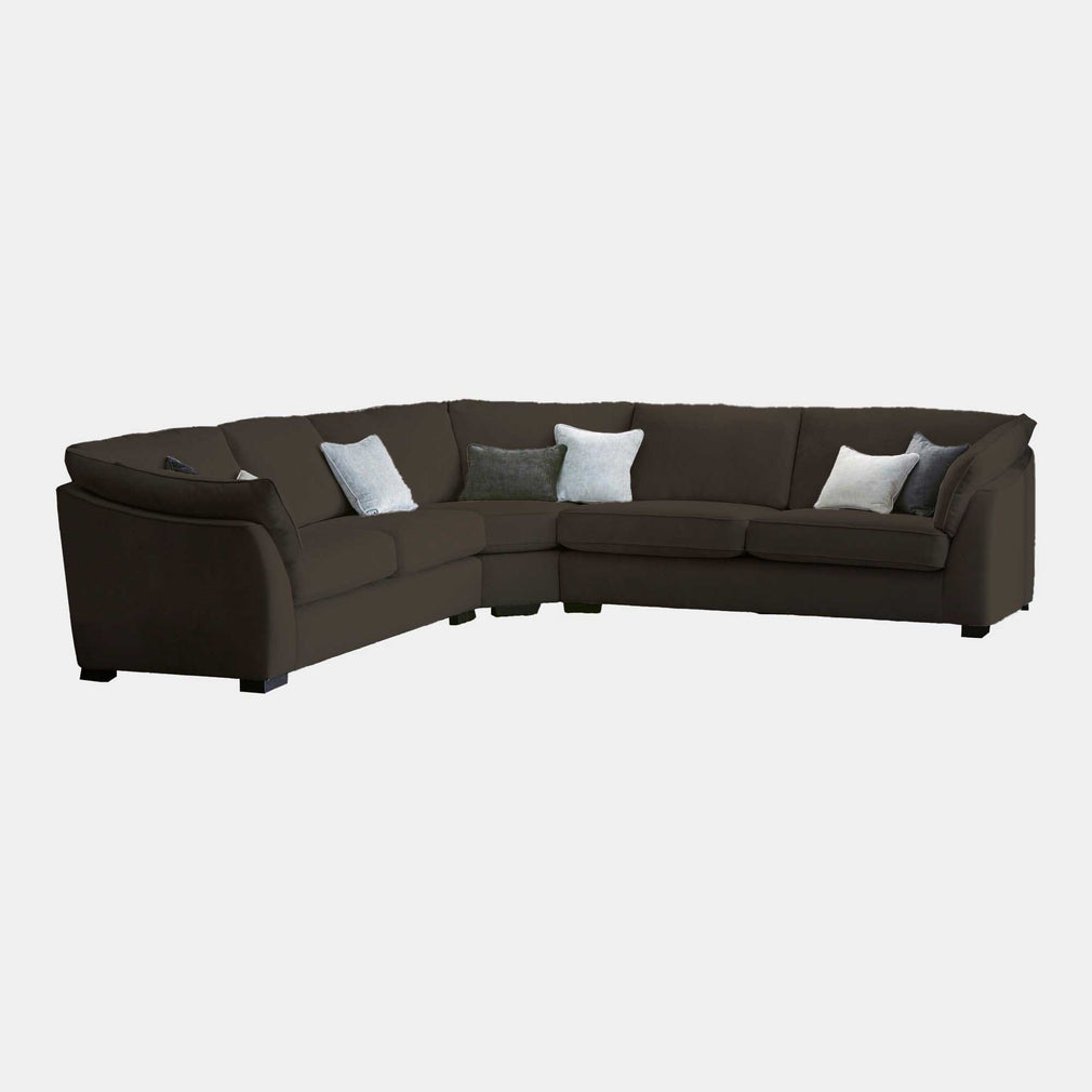 Infinity - Large Corner Group Sofa, Fabric Dolce Woodland