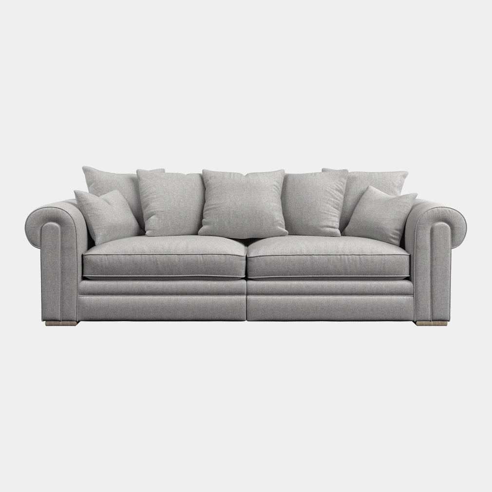 Bardot - Extra Large Pillow Back Sofa, Fabric Dusk Marble