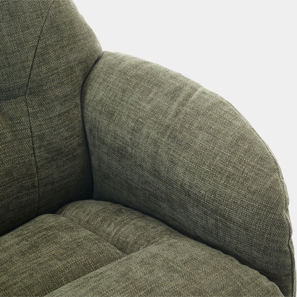 Cortina - Swivel Chair With Footstool, Fabric