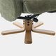Cortina - Swivel Chair With Footstool, Fabric
