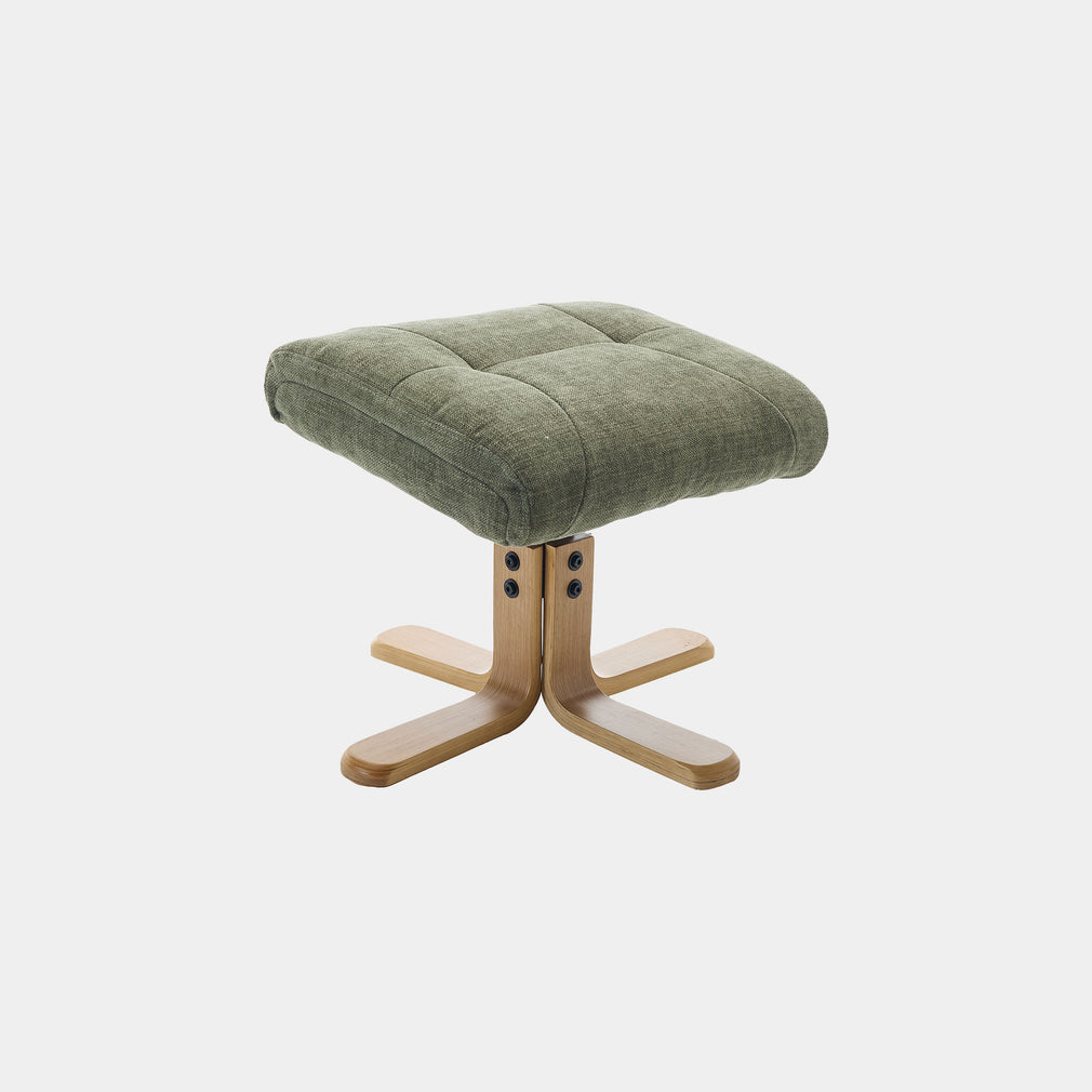 Cortina - Swivel Chair With Footstool, Fabric