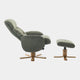 Cortina - Swivel Chair With Footstool, Fabric