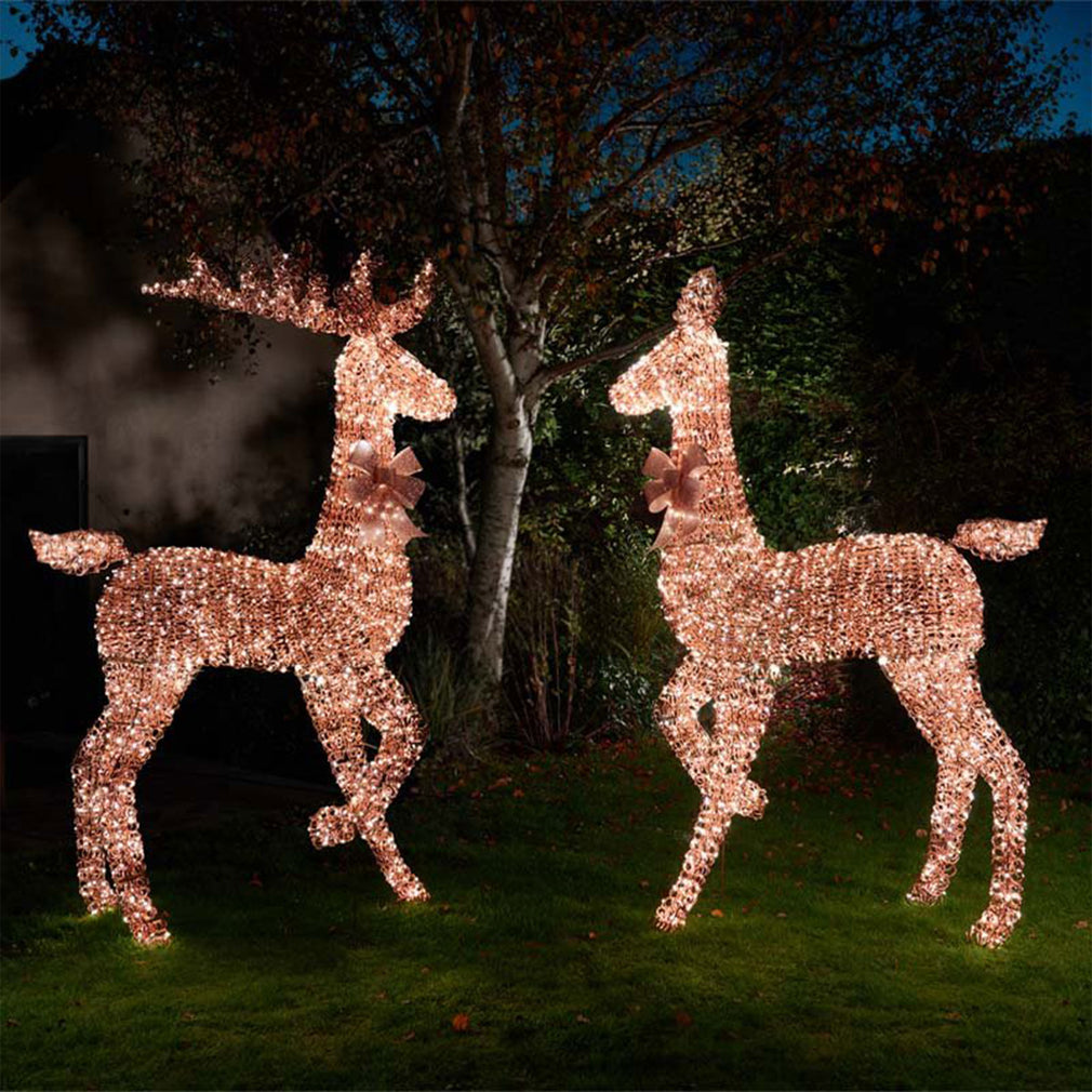 Roselight LED Outdoor Christmas Doe - Illuminated Garden Reindeer Decoration