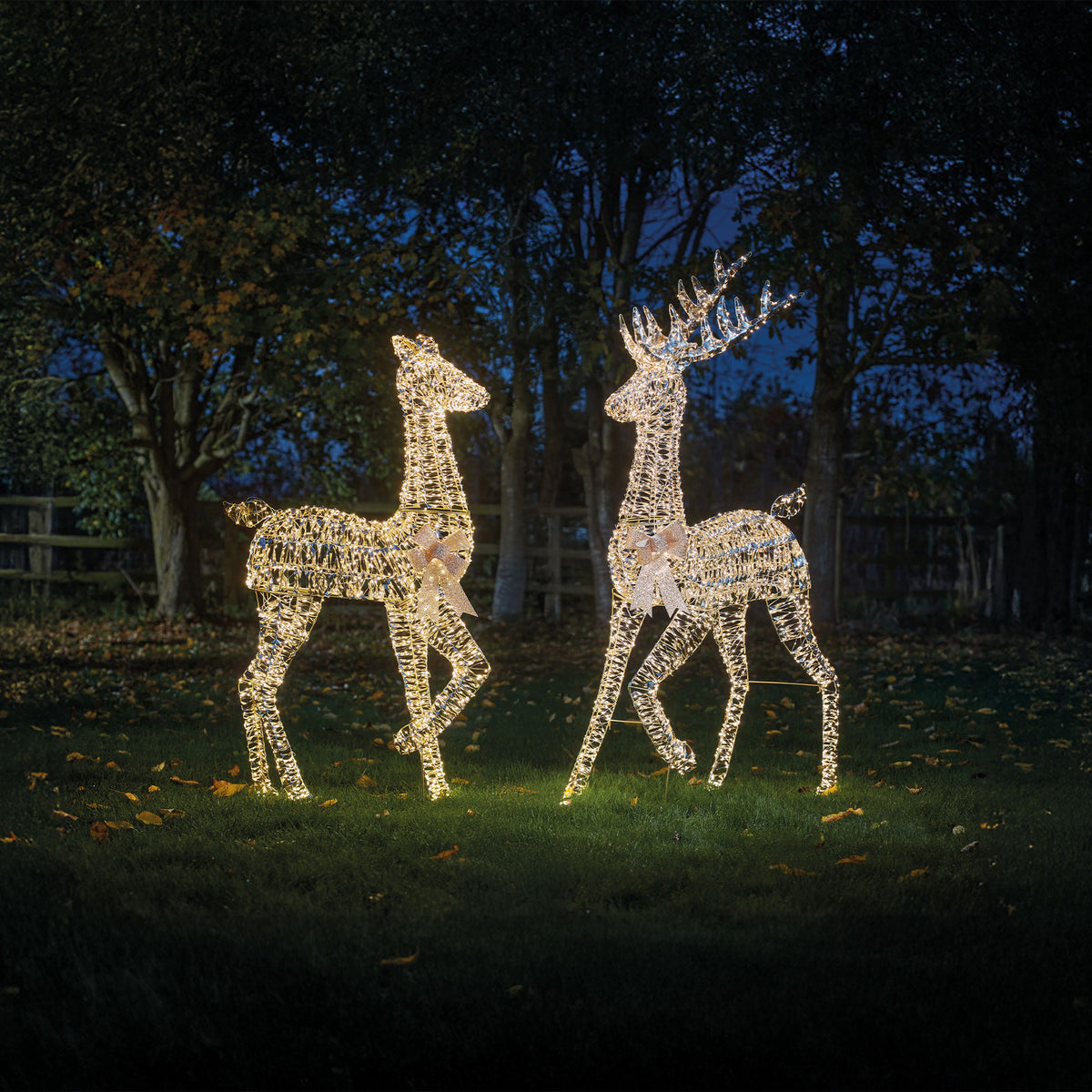 Starbright LED Outdoor Christmas Stag - Illuminated Garden Reindeer Decoration
