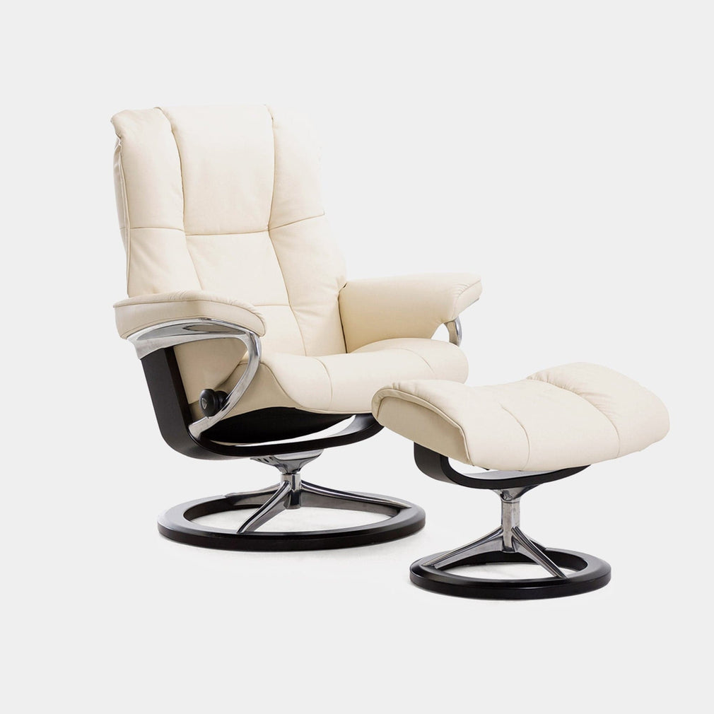 Stressless Mayfair - Chair & Stool With Signature Base, Leather
