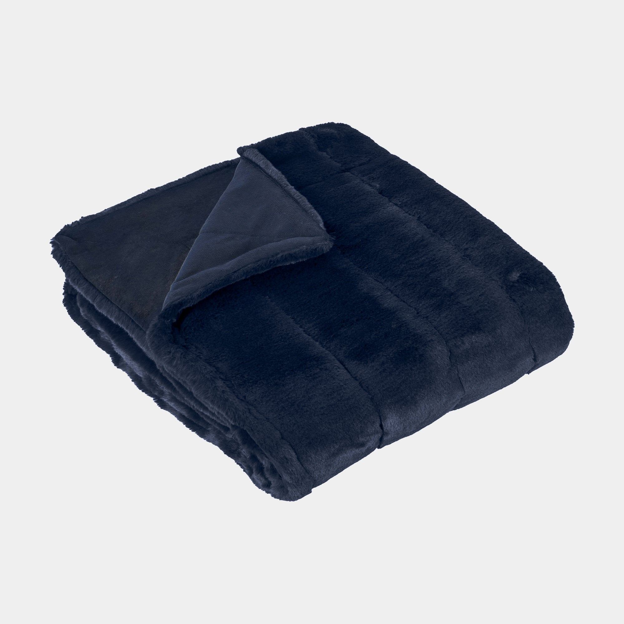 Empress Navy - Faux Fur Throw 140x200cm