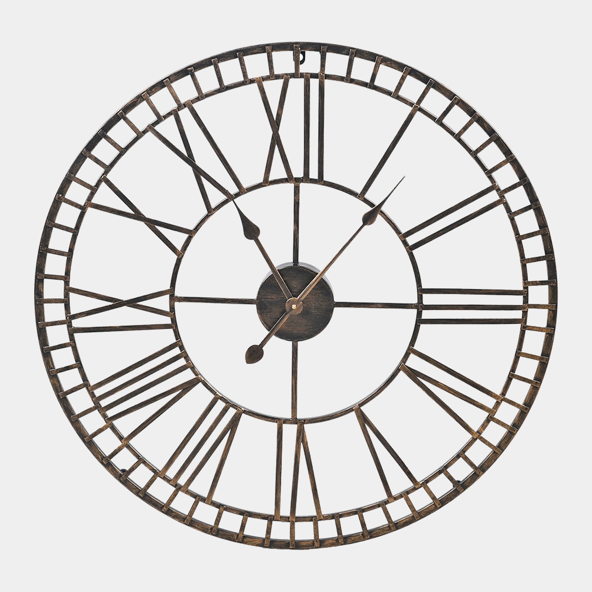 Skeleton Metal - Wall Clock, Grey