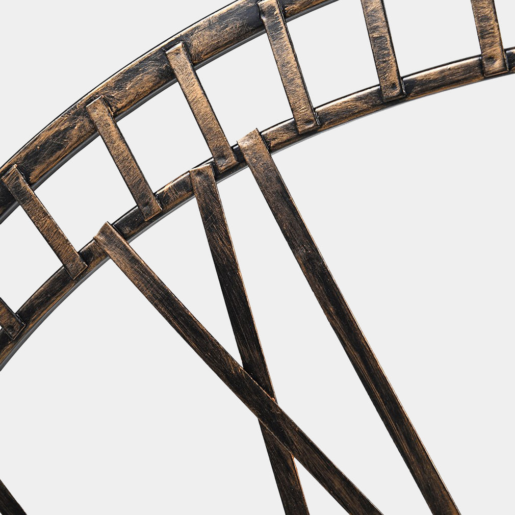 Skeleton Metal - Wall Clock, Grey