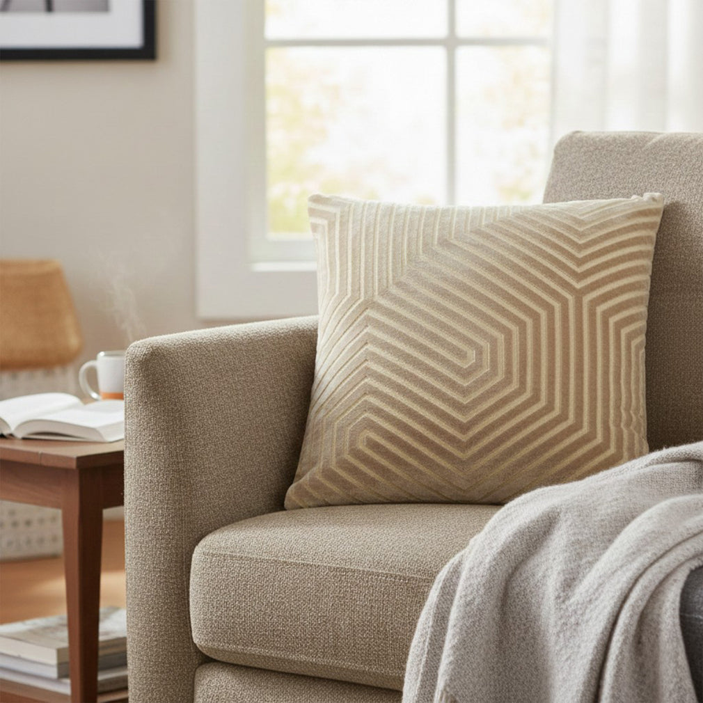 Evoke Velvet - Mink Cushion 45x45cm