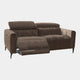 Veyron - 2 Seat Power Recliner Sofa, Fabric PEY04 Dark Chocolate
