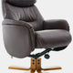 Cortina - Swivel Chair With Footstool, Leather