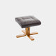 Cortina - Swivel Chair With Footstool, Leather