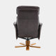 Cortina - Swivel Chair With Footstool, Leather