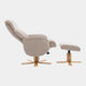 Cortina - Swivel Chair With Footstool, Fabric
