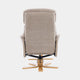 Cortina - Swivel Chair With Footstool, Fabric