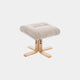 Cortina - Swivel Chair With Footstool, Fabric