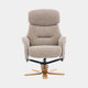 Cortina - Swivel Chair With Footstool, Fabric