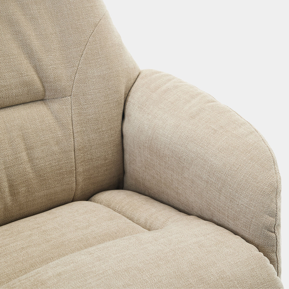 Cortina - Swivel Chair With Footstool, Fabric