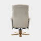 Cortina - Swivel Chair With Footstool, Fabric