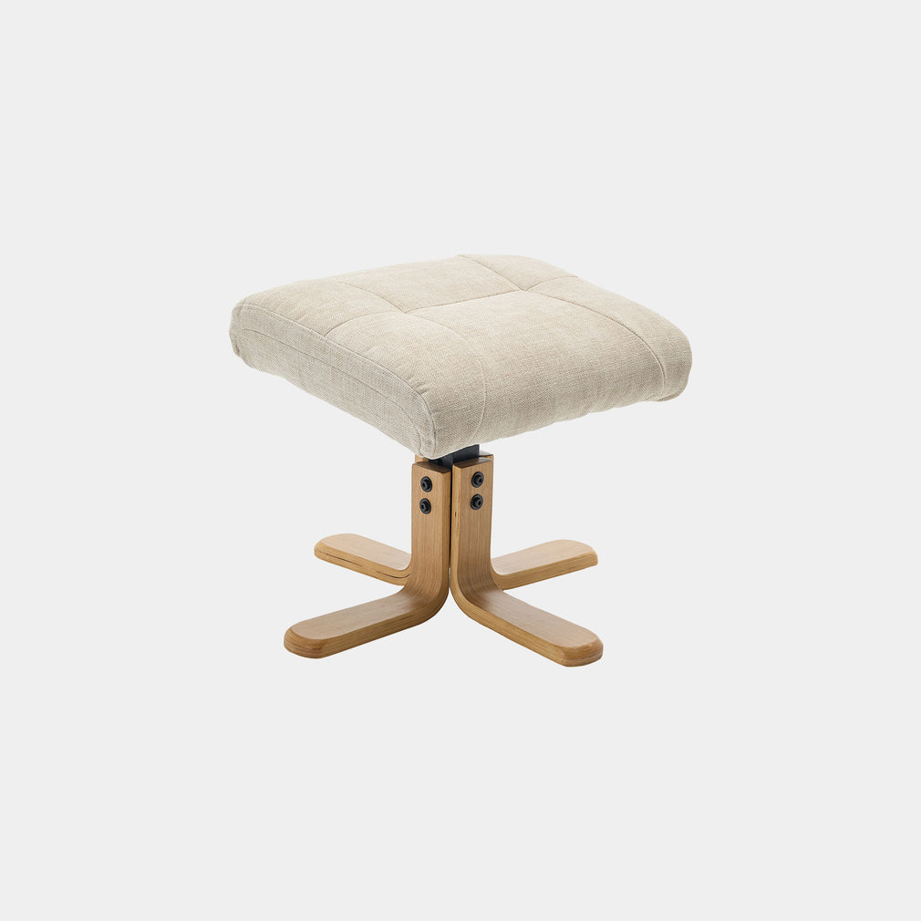 Cortina - Swivel Chair With Footstool, Fabric