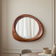 Lyndon - Round Wall Mirror, Walnut