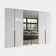 Varnell - 6 Door Mirrored Glass Wardrobe