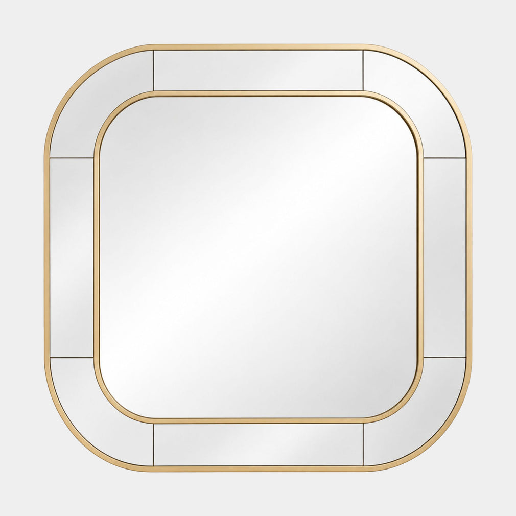 Halo Gold - Wall Mirror, Rectangular