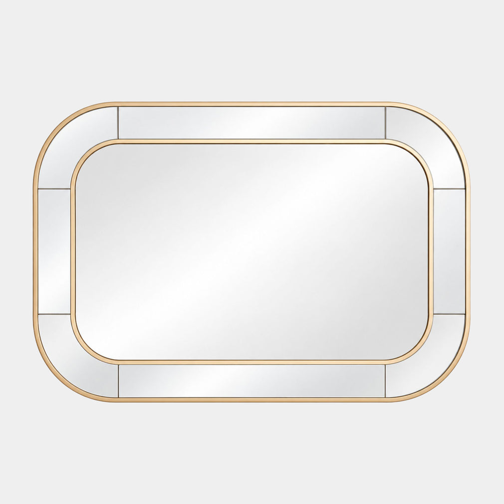 Halo Gold - Wall Mirror, Rectangular