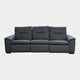 Pasadena - Large 3 Seat Sofa With 2 Power Recliners, Leather Elephant