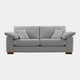 Lewis - 3 Seat Sofa, Fabric Eliana Pigeon