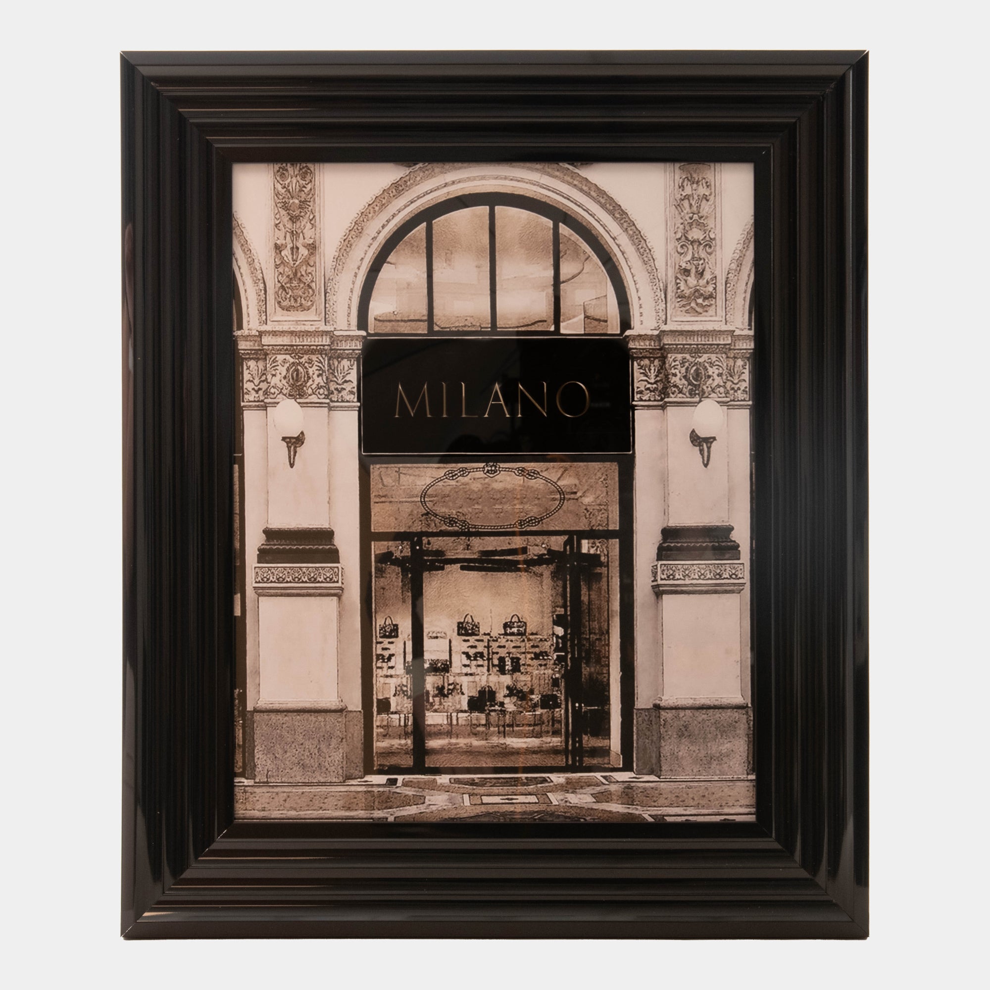 Designer Store Entrance Milan - Framed Wall Art
